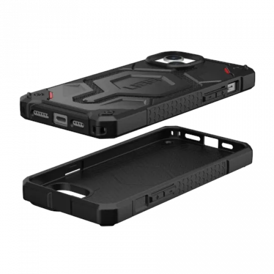 UAG Monarch Pro case with MagSafe for iPhone 15 Plus - black kevlar