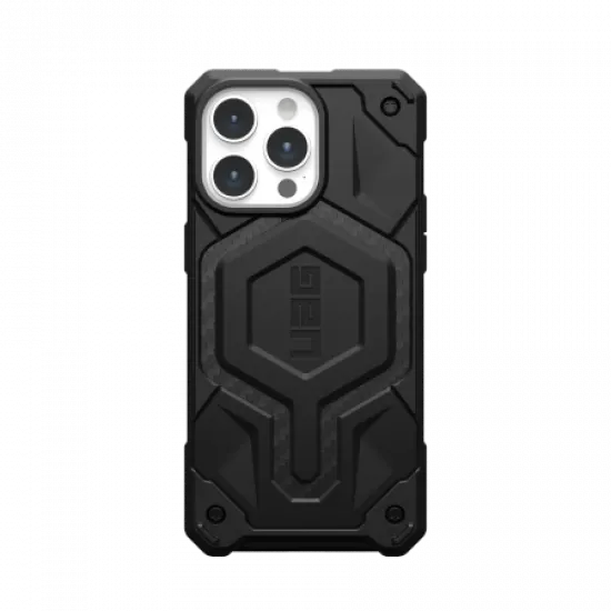 UAG Monarch Pro - protective case for iPhone 15 Pro Max, compatible with MagSafe (carbon fiber)