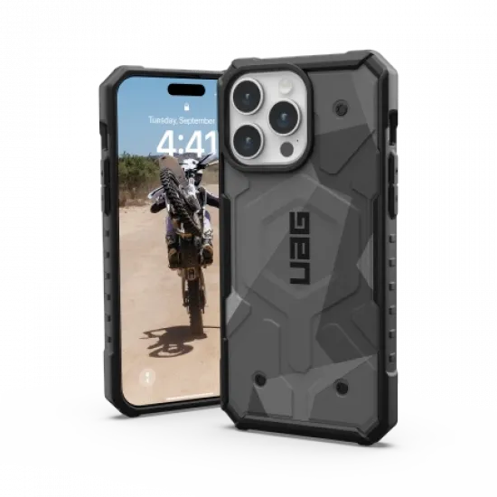 UAG Pathfinder MagSafe case for iPhone 15 Pro Max - camo gray