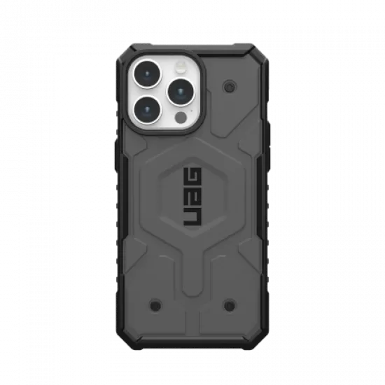 UAG Pathfinder MagSafe case for iPhone 15 Pro Max - silver