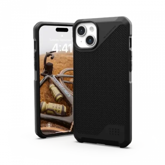 UAG Metropolis LT MagSafe case for iPhone 15 Plus - black kevlar