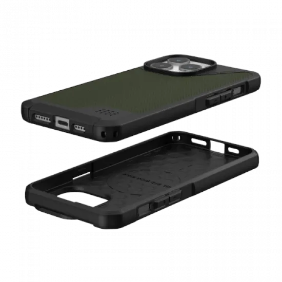 UAG Metropolis LT MagSafe case for iPhone 15 Pro Max - green Kevlar