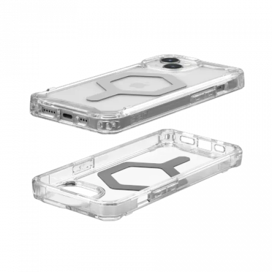 UAG Plyo Magsafe case for iPhone 15 - transparent and gray