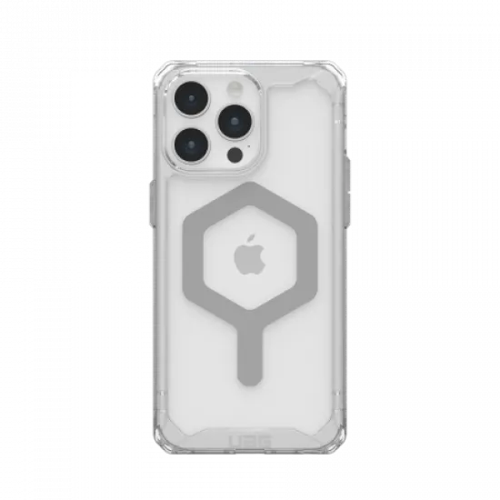 UAG Plyo MagSafe case for iPhone 15 Pro Max - transparent and silver