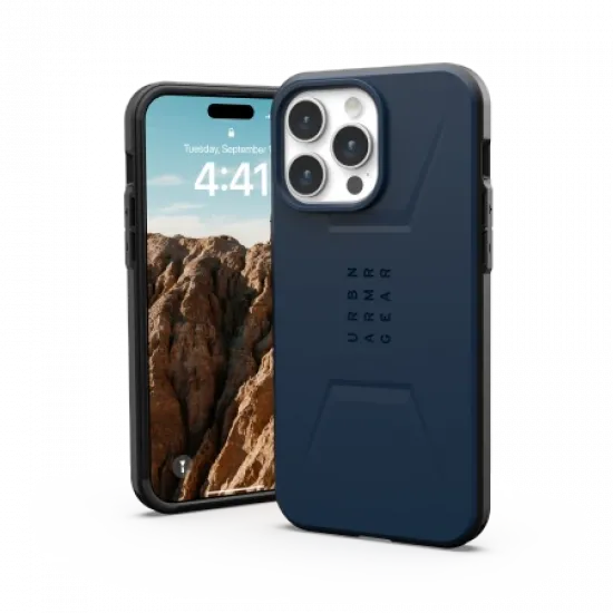 UAG Civilian MagSafe case for iPhone 15 Pro Max - dark blue