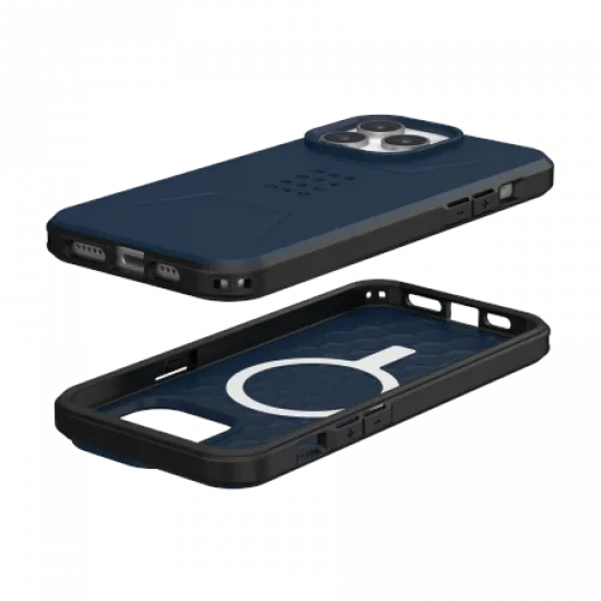 UAG Civilian MagSafe case for iPhone 15 Pro Max - dark blue