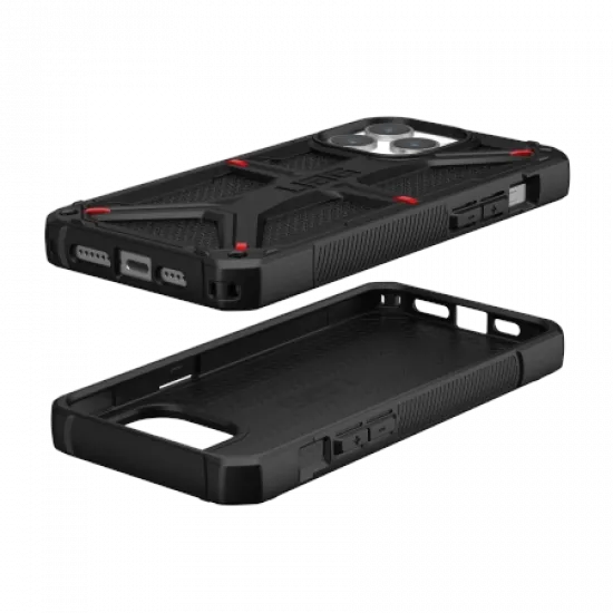 UAG Monarch case for iPhone 15 Pro Max - black kevlar