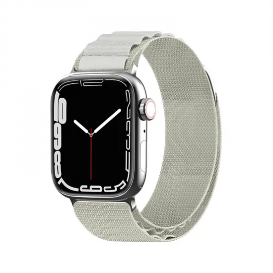 Strap with Alpine steel buckle for Apple Watch 38/40/41 mm - silver