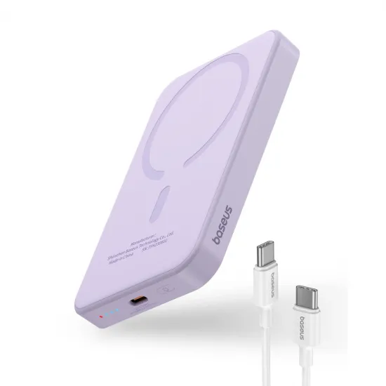 Baseus mini power bank 5000mAh 20W + USB-C cable (20V/3A) - purple