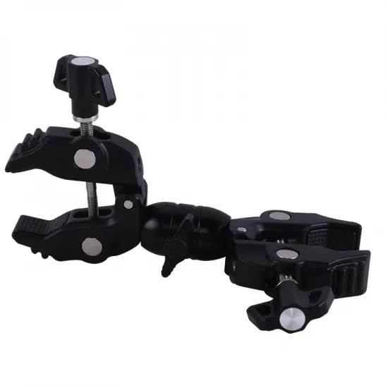 Double-sided clamp holder for the camera - black