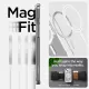 Spigen Ultra Hybrid Mag case with MagSafe for iPhone 15 - white (Zero One pattern)