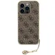 Guess GUHCP15LGF4GBR iPhone 15 Pro 6.1&quot; brown/brown hardcase 4G Charms Collection