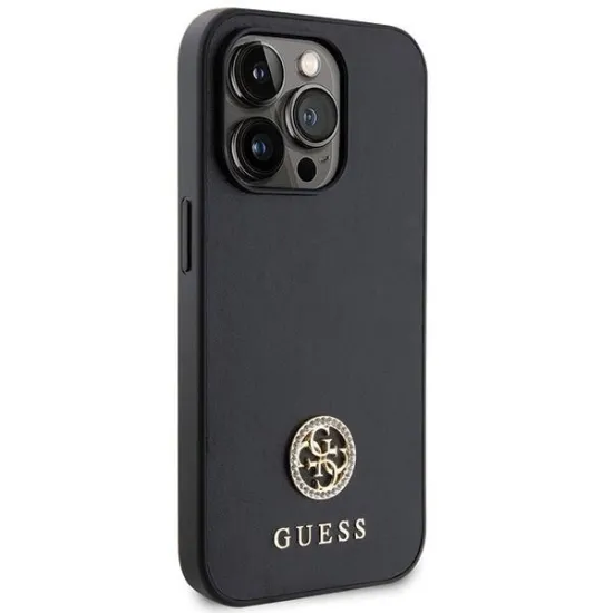 Guess GUHCP15XPS4DGPK iPhone 15 Pro Max 6.7&quot; black/black hardcase Strass Metal Logo