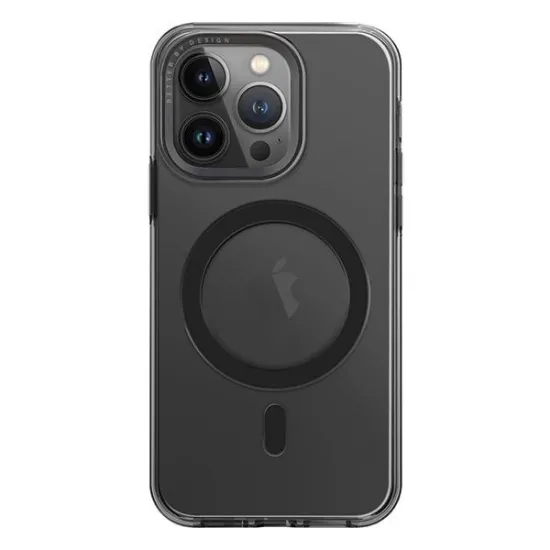 Uniq Calio iPhone 15 Pro 6,1&quot; Hülle Magclick Charging grau/rauchgrau