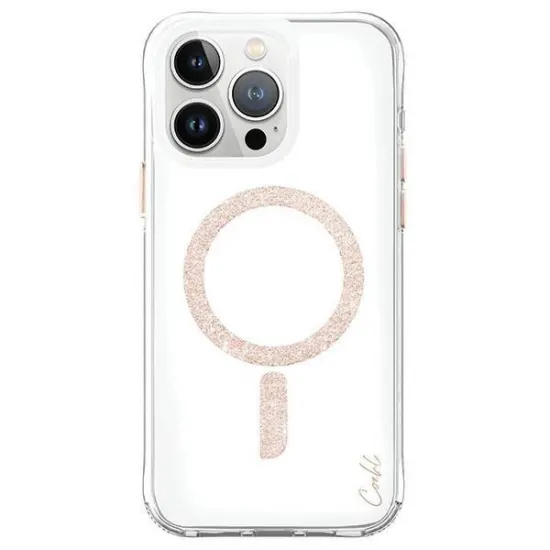Uniq case Coehl Glace iPhone 15 Pro Max 6.7&quot; Magnetic Charging pink-gold/rose gold
