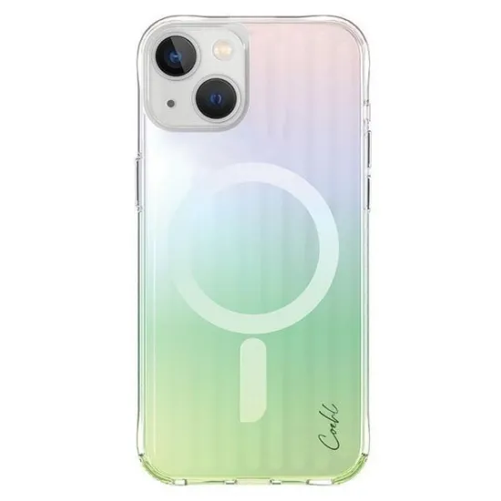 Uniq Hülle Coehl Linear iPhone 15 6,1&quot; Magnetic Charging opal/irisierend