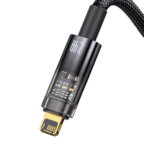[B WARE] Baseus Explorer Series Kabel USB - Lightning 2.4A 2 m schwarz (CATS000501)