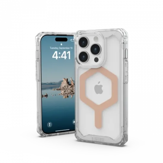 UAG Plyo MagSafe case for iPhone 15 Pro - transparent and pearl
