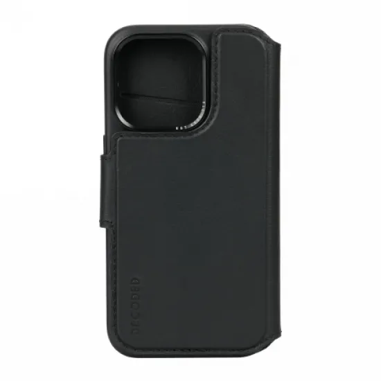 Decoded Detachable Wallet Case Leather with MagSafe for iPhone 15 Pro - Black