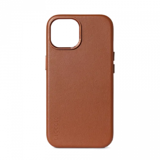 Decoded Leather Case with MagSafe for iPhone 15 - brown