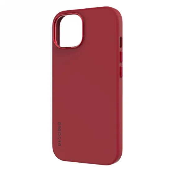 Decoded Leather Case with MagSafe for iPhone 15 - red