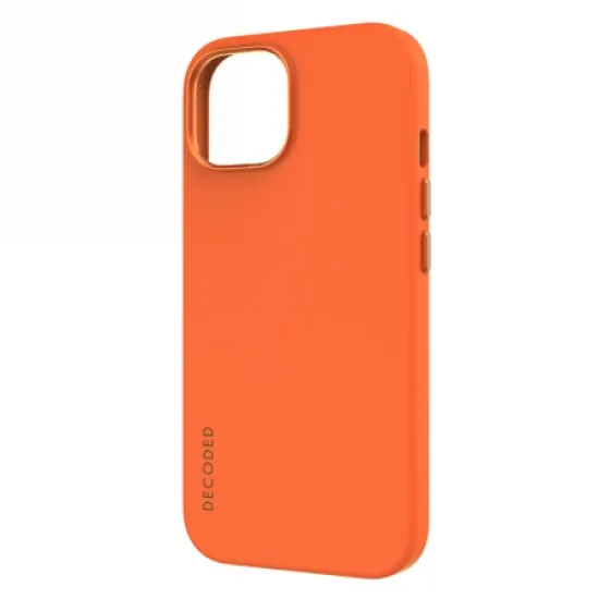 Decoded Leather Case with MagSafe for iPhone 15 - orange