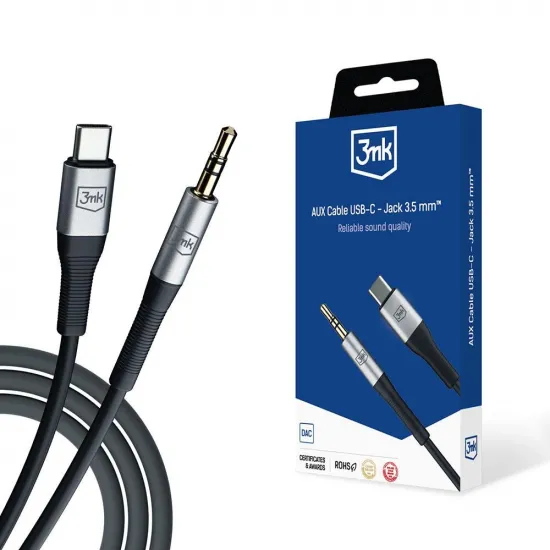 Accessoires - Câble AUX 3mk USB-C - Jack 3,5 mm