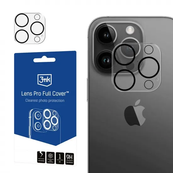 Apple iPhone 12 Pro Max - Couverture complète 3mk Lens Pro