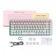 Ugreen KU101 Bluetooth/USB-C kabellose mechanische Tastatur mit Hintergrundbeleuchtung – Pink