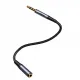 Joyroom stereo audio cable AUX 3.5 mm mini jack (male) - mini jack (female) 1.2 m black (SY-A09)
