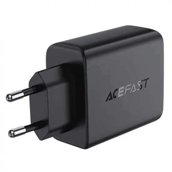 Acefast A61 PD 45W GaN charger 2 x USB-C + 2 x USB-A with 4 ports - black