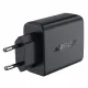 Acefast A61 PD 45W GaN charger 2 x USB-C + 2 x USB-A with 4 ports - black