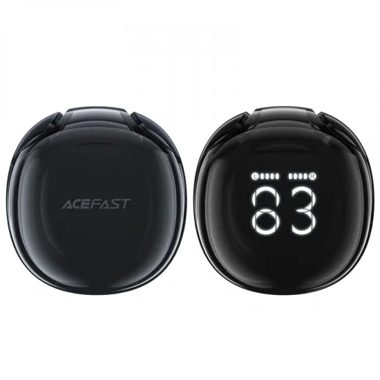 Acefast T9 Bluetooth 5.3 in-ear wireless headphones with display - black