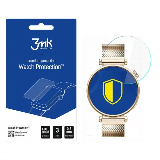Huawei Watch GT 4 41 mm - 3mk Watch Protection™ contre FlexibleGlass Lite