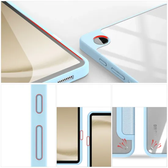 Dux Ducis Toby Hülle mit Klappständer für Samsung Galaxy Tab A9 8,7' – Blau