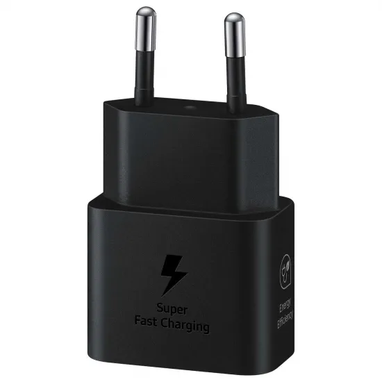 Samsung EP-T2510XBEGEU 25W SFC GaN wall charger with USB-C cable - black