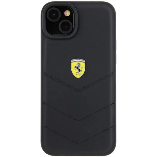 Ferrari FEHCP15MRDUK iPhone 15 Plus 6.7" black/black hardcase Quilted Metal Logo