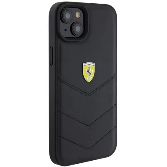 Ferrari FEHCP15MRDUK iPhone 15 Plus 6.7" black/black hardcase Quilted Metal Logo