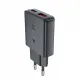Acefast A69 PD 30W GaN USB-A USB-C wall charger - black