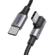 Ugreen US334 USB-C / USB-C 90º 480Mb/s 2m angled cable - black