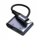 Joyroom SY-L01 Lightning to Lightning / 3.5 mm mini jack DAC adapter 2in1 - black