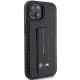 BMW Grip Stand Smooth & Carbon case for iPhone 15 - black