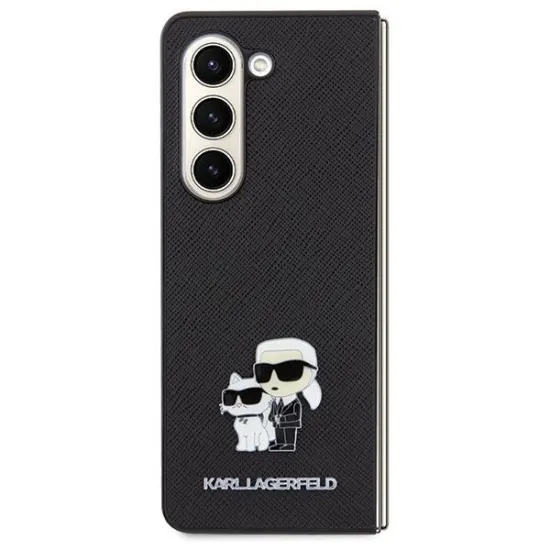 Karl Lagerfeld Saffiano Karl&Choupette Pin case for Samsung Galaxy Z Fold 5 - black