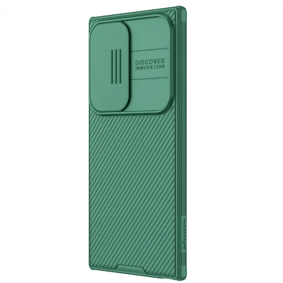 Nillkin CamShield Pro armored case with camera protector for Samsung Galaxy S24 Ultra - green