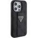 Guess Grip Stand 4G Triangle Strass case for iPhone 15 Pro Max - black