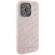 Karl Lagerfeld Quilted K Pattern case for iPhone 15 Pro Max - pink