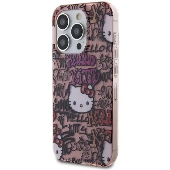 Hello Kitty IML Tags Graffiti case for iPhone 13 Pro / 13 - pink
