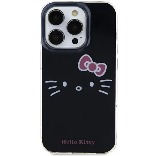Coque Hello Kitty IML Kitty Face pour iPhone 15 Pro - noire
