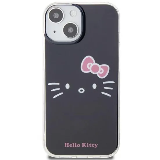 Coque Hello Kitty IML Kitty Face pour iPhone 15 - noire