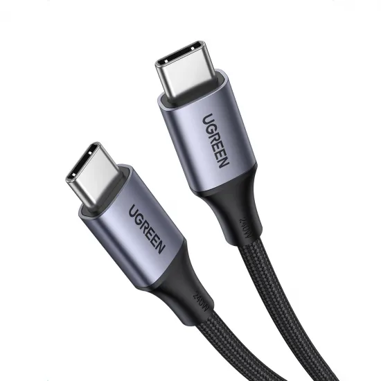 Ugreen US535 USB-C / USB-C PD-Kabel 240W 5A 1m - Grau